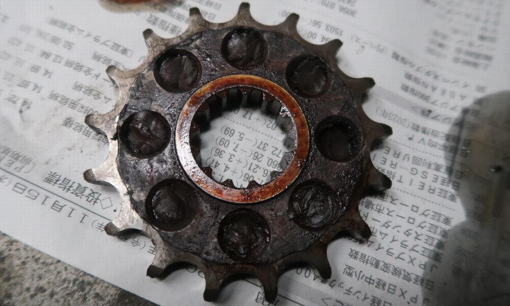 XJR1300のドライブスプロケット